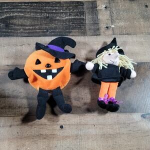 Perry Pumpkin Beanie Boppers Plush 24k Company Halloween Stuffed Animal Witch